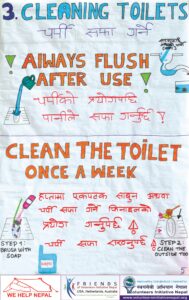 Cleaning toilet pamplet